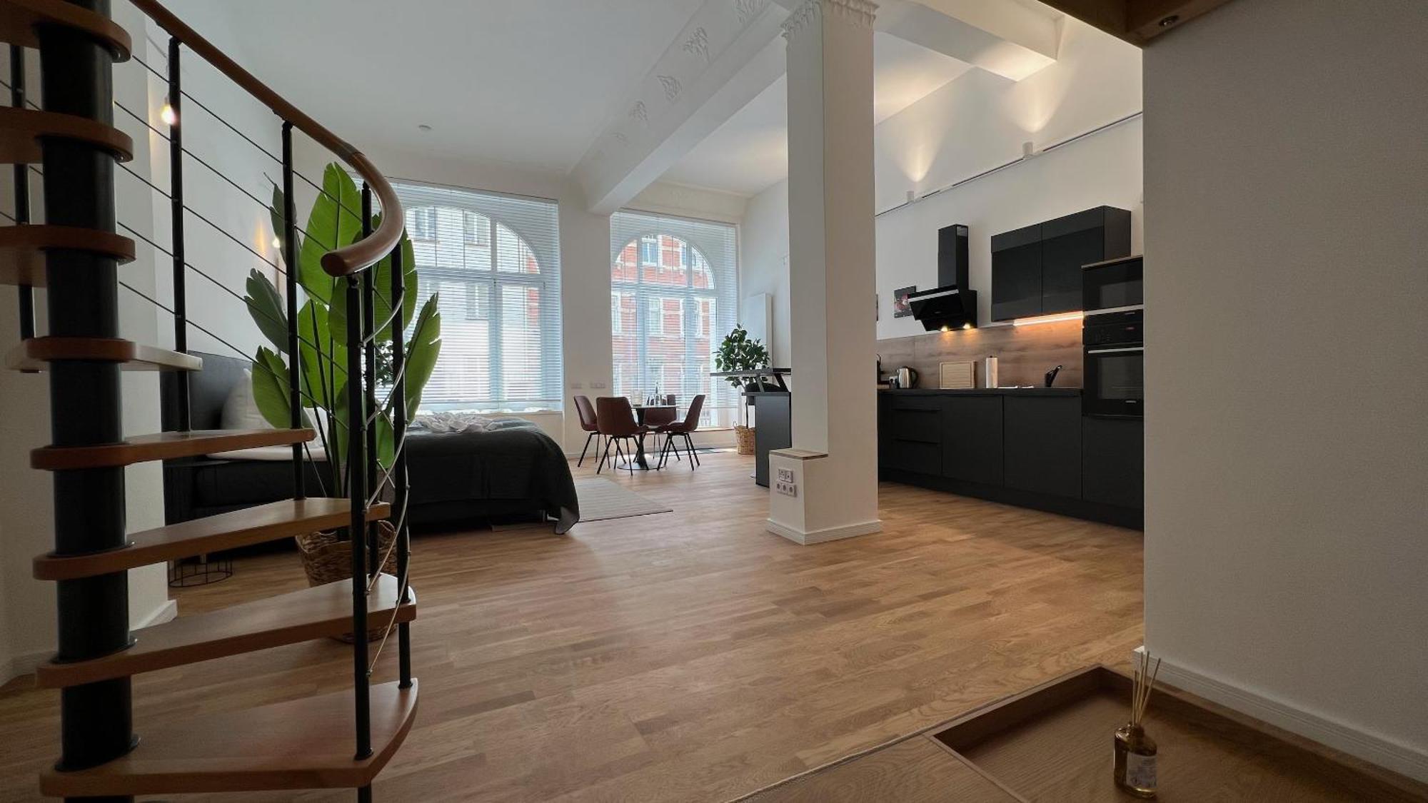 Neu! City-Loft-Apartment Im Goethe Palais I 5P I Lift I Parkplatz I Zentrum I Helios Aue  Zewnętrze zdjęcie