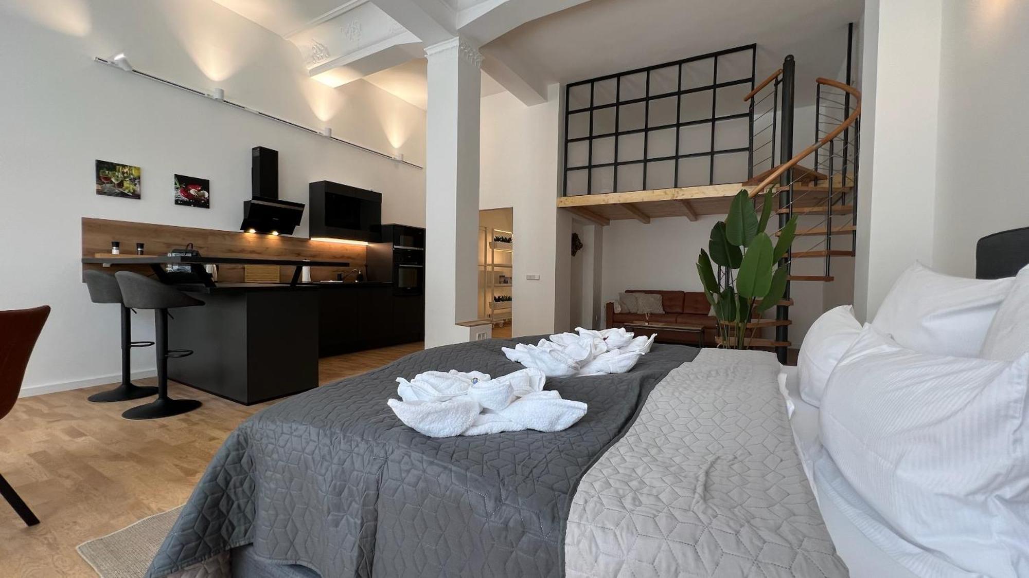 Neu! City-Loft-Apartment Im Goethe Palais I 5P I Lift I Parkplatz I Zentrum I Helios Aue  Zewnętrze zdjęcie